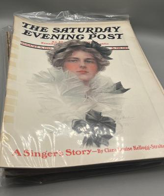 LOT 211: Antique Saturday Evening Post Issues