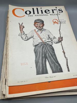 LOT 213: Big Lot of Antique Colliers Magazines