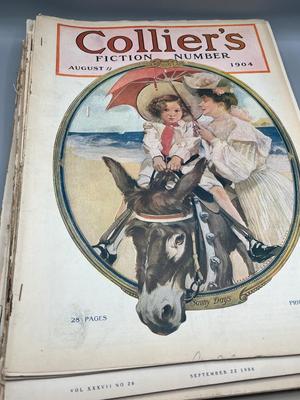LOT 213: Big Lot of Antique Colliers Magazines
