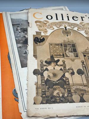 LOT 213: Big Lot of Antique Colliers Magazines