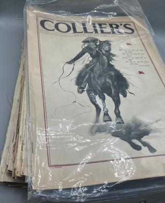 LOT 213: Big Lot of Antique Colliers Magazines