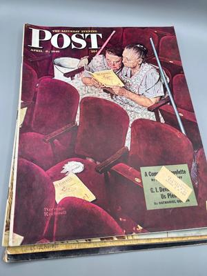 LOT 214: Saturday Evening Post Vintage Magazines