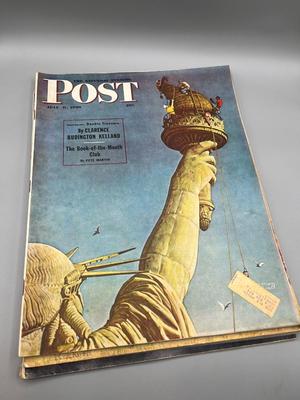 LOT 214: Saturday Evening Post Vintage Magazines