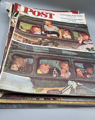LOT 214: Saturday Evening Post Vintage Magazines