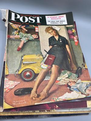 LOT 214: Saturday Evening Post Vintage Magazines