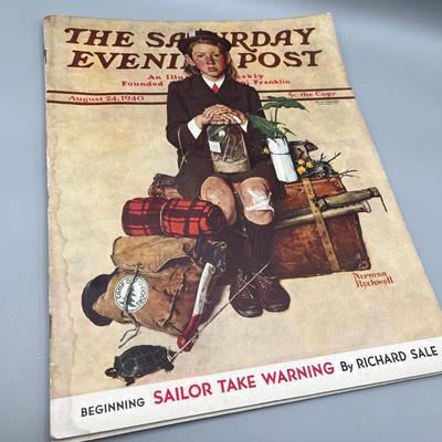 LOT 217: Vintage Saturday Evening Post Magazines