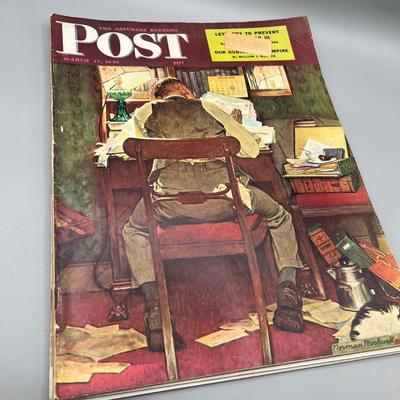 LOT 217: Vintage Saturday Evening Post Magazines