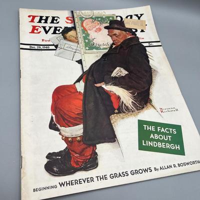LOT 217: Vintage Saturday Evening Post Magazines