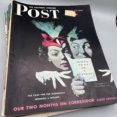 LOT 218: Vintage Saturday Evening Posts