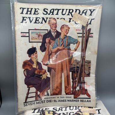 LOT 219: Saturday Evening Posts Vintage Copies