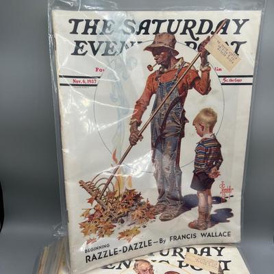 LOT 219: Saturday Evening Posts Vintage Copies