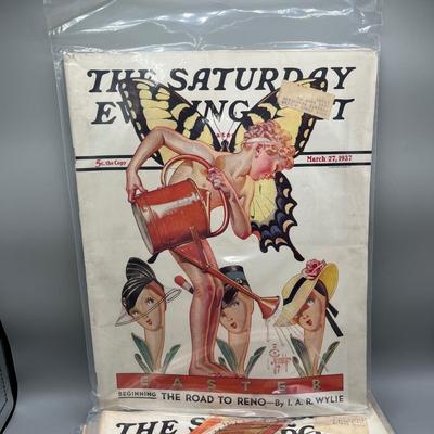 LOT 219: Saturday Evening Posts Vintage Copies