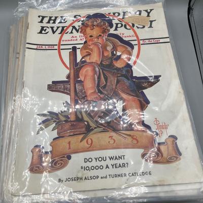 LOT 219: Saturday Evening Posts Vintage Copies