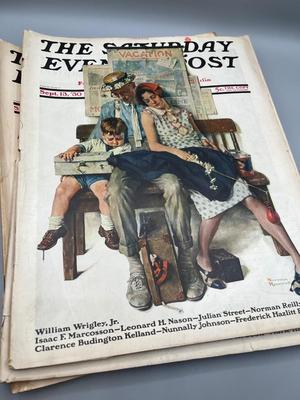 LOT 221: Vintage Saturday Evening Post Magazines