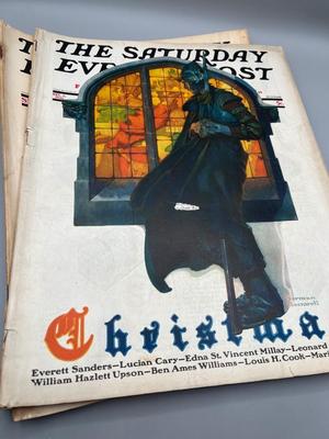 LOT 221: Vintage Saturday Evening Post Magazines