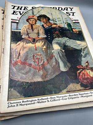 LOT 221: Vintage Saturday Evening Post Magazines