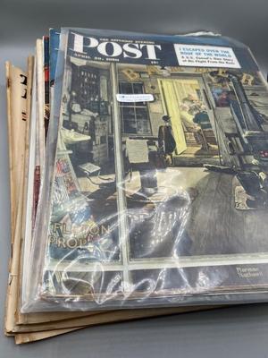LOT 221: Vintage Saturday Evening Post Magazines