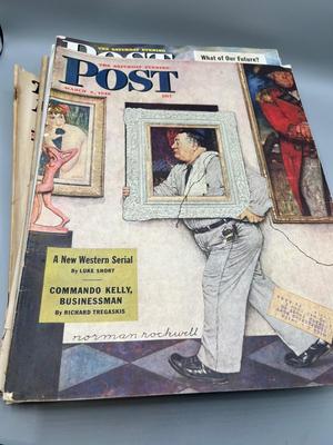 LOT 221: Vintage Saturday Evening Post Magazines
