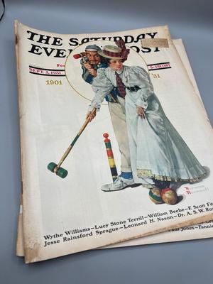 LOT 221: Vintage Saturday Evening Post Magazines