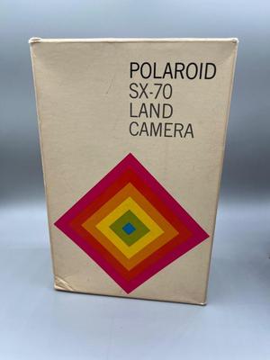 LOT 223: Vintage SX-70 Polaroid Land Camera, Flash and Film