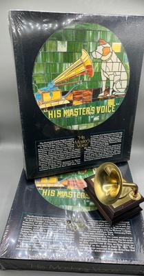 LOT 225: Two Sealed "His Master's Voice Puzzles and Music Box