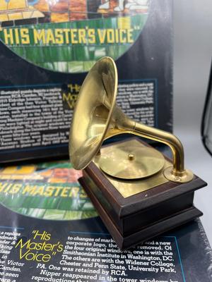 LOT 225: Two Sealed "His Master's Voice Puzzles and Music Box