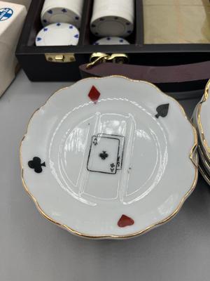LOT 226: Gambling Collection - Poker Chip Sets, Plates