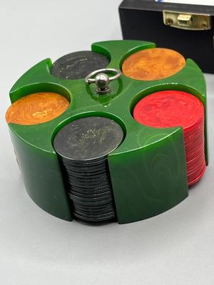 LOT 226: Gambling Collection - Poker Chip Sets, Plates