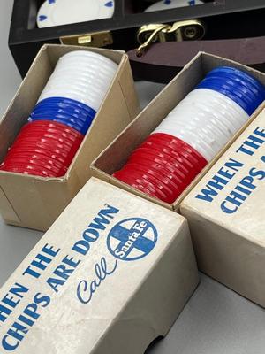 LOT 226: Gambling Collection - Poker Chip Sets, Plates