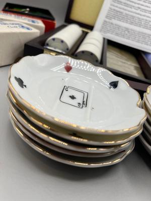 LOT 226: Gambling Collection - Poker Chip Sets, Plates