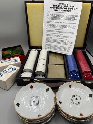 LOT 226: Gambling Collection - Poker Chip Sets, Plates