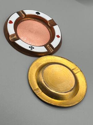 LOT 227: Gambler's Lot -Brass Ashtrays, Greeting Cards and More