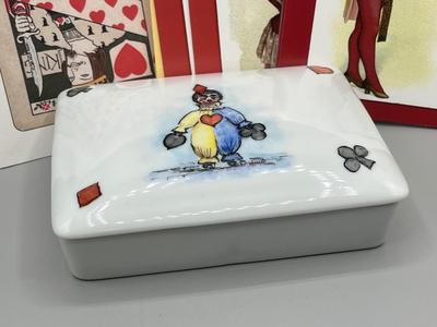 LOT 227: Gambler's Lot -Brass Ashtrays, Greeting Cards and More