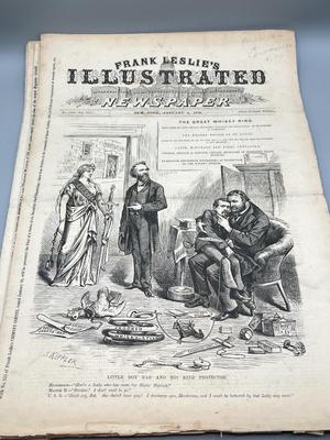 LOT 232: Antique Frank Leslie's Illustrated Newspaper Issues