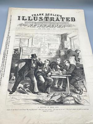 LOT 232: Antique Frank Leslie's Illustrated Newspaper Issues