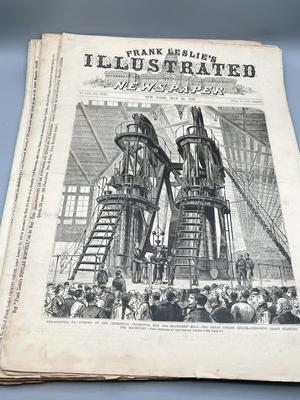 LOT 232: Antique Frank Leslie's Illustrated Newspaper Issues
