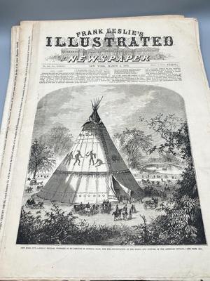LOT 232: Antique Frank Leslie's Illustrated Newspaper Issues