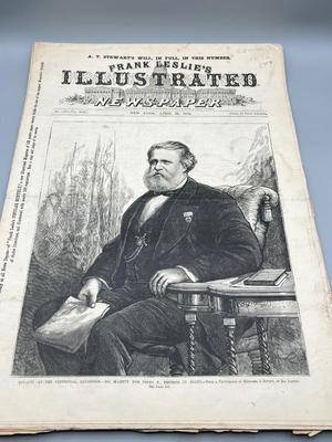 LOT 232: Antique Frank Leslie's Illustrated Newspaper Issues