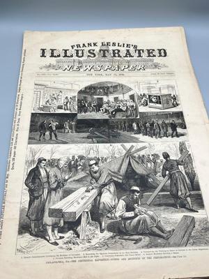 LOT 232: Antique Frank Leslie's Illustrated Newspaper Issues