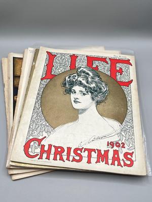 LOT 233: Antique Life Magazines - Christmas Numbers and More