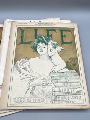 LOT 233: Antique Life Magazines - Christmas Numbers and More