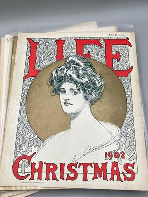 LOT 233: Antique Life Magazines - Christmas Numbers and More