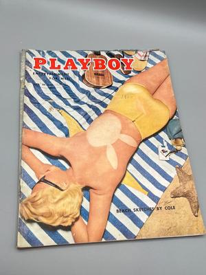 LOT 234: Vintage 1955 Playboy Magazines