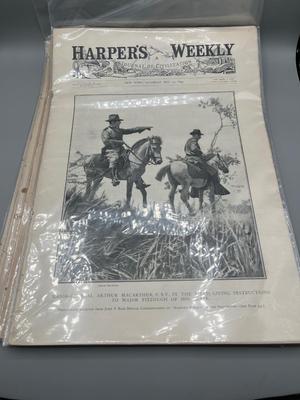 LOT 235: Antique Harper's Weekly Magazines