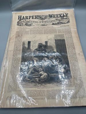 LOT 235: Antique Harper's Weekly Magazines