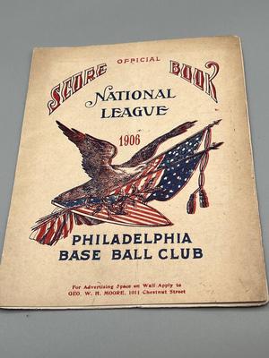 LOT 237: Antique and Vintage Baseball Score Cards - Phillies, Yankees, A's - Babe Ruth, Lou Gehrig, and More