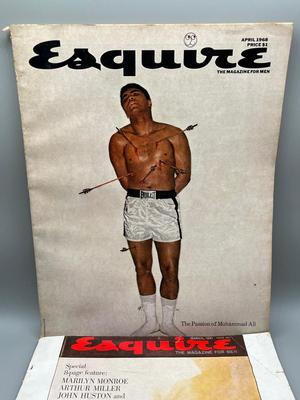 LOT 239: Vintage Esquire Magazines, Marilyn Monroe, Iconic Muhammed Ali Issue