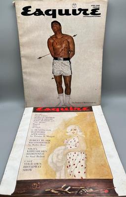 LOT 239: Vintage Esquire Magazines, Marilyn Monroe, Iconic Muhammed Ali Issue