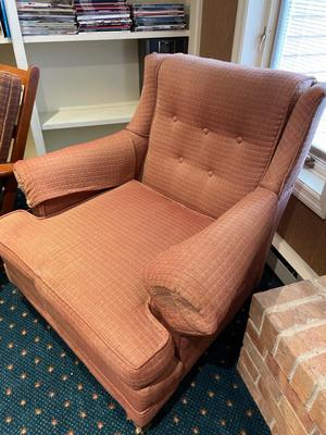 Rocker with wood arms & chair