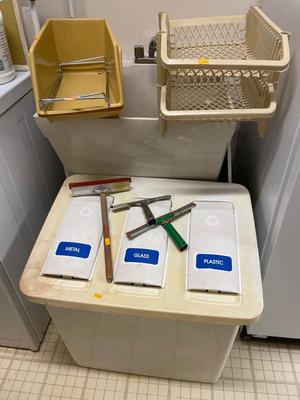 Recycling center and organizers